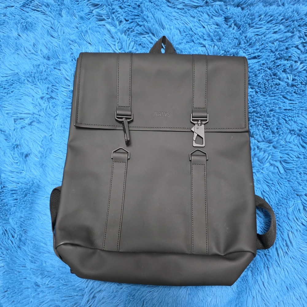 Rains Black Backpack